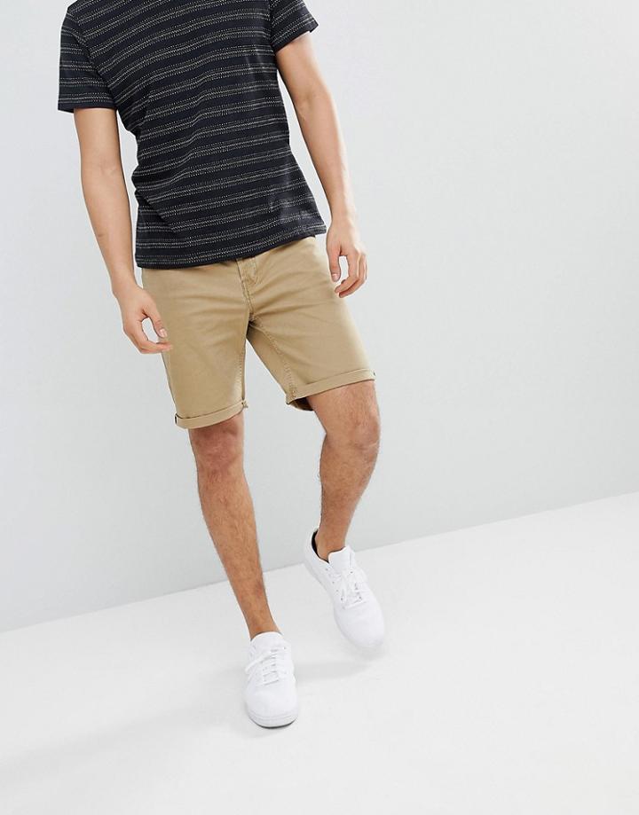 Jack & Jones 5 Pocket Shorts - Beige