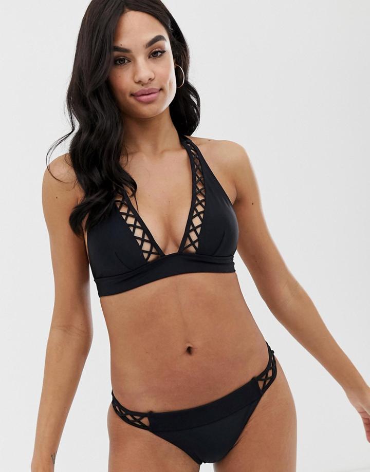 Ted Baker Evaissa Lattice Panel Bikini - Black