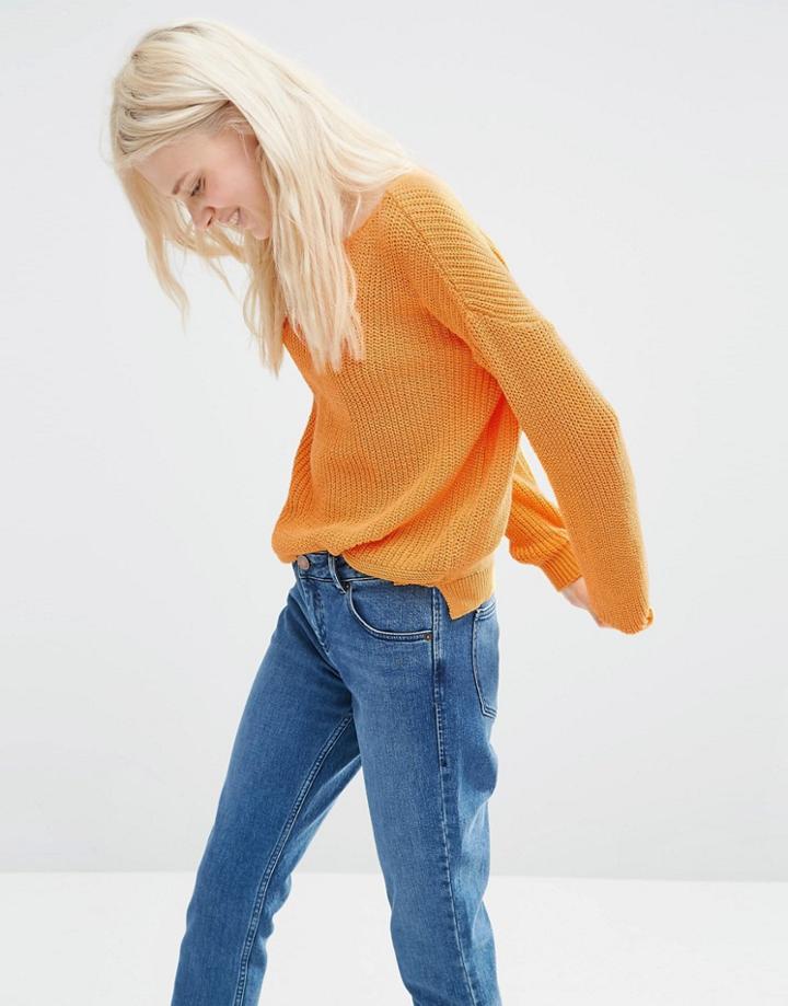 Asos Ultimate Chunky Sweater - Marigold