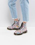 Dr Martens Pascal Lace Up Boot With Floral Print - Multi