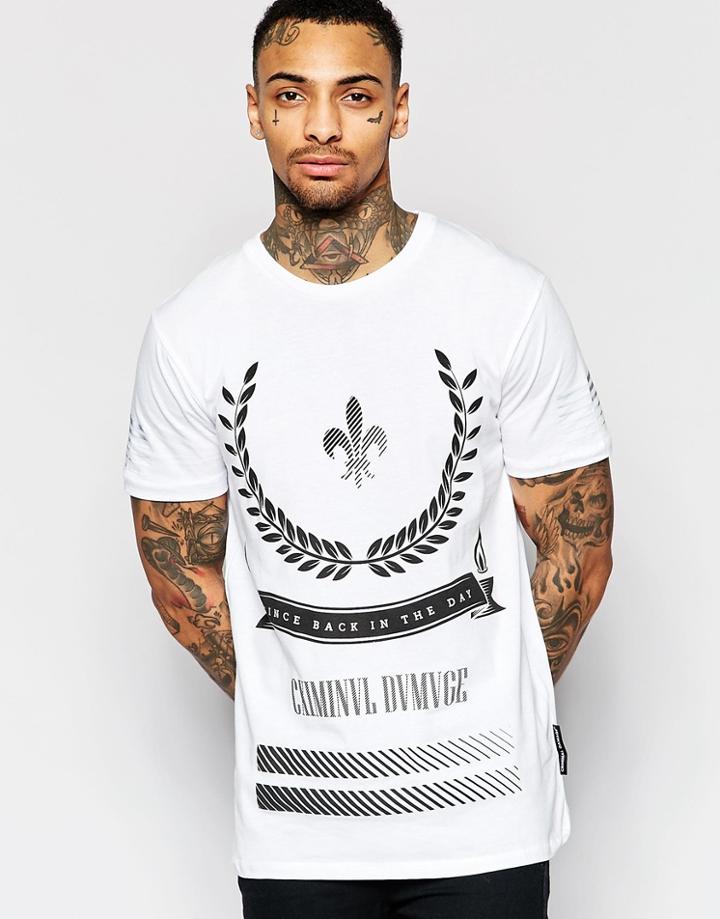 Criminal Damage First T-shirt - White