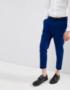 Asos Design Tapered Suit Pants In Royal Blue - Blue