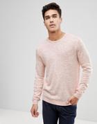 Only & Sons Knitted Sweater With Marl Fleck - Red