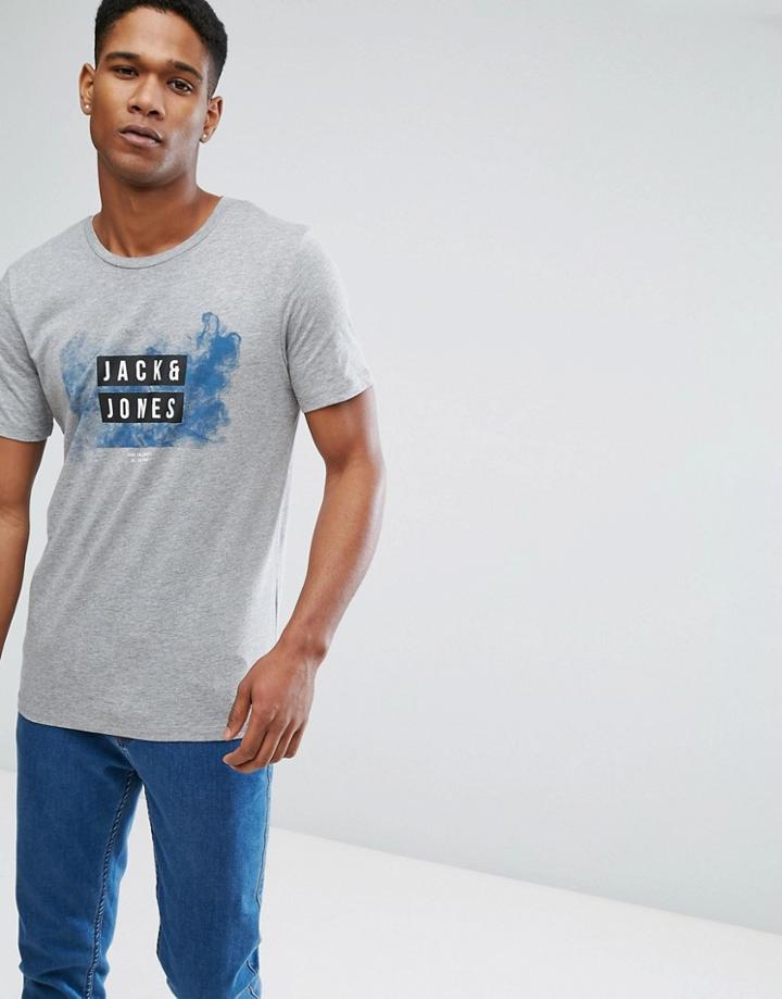 Jack & Jones Core T-shirt With Graphic - Gray