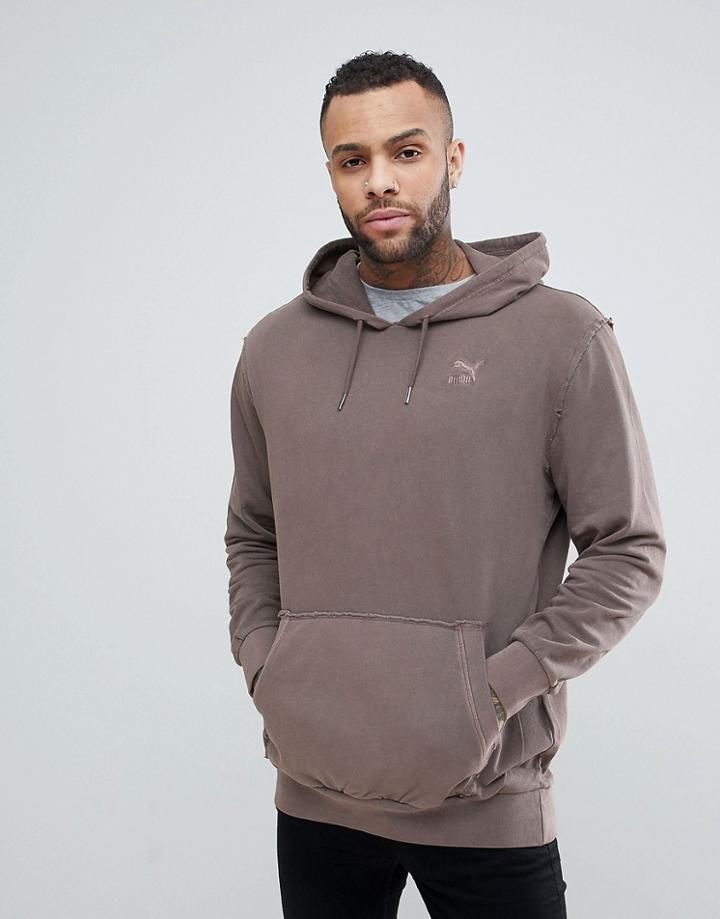 Puma Oversized Hoodie - Brown