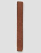 Asos Knitted Tie In Tan - Tan