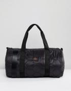 Asos Barrel Bag In Black Quilt - Black