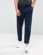 Kiomi Pleat Front Chinos In Navy - Navy