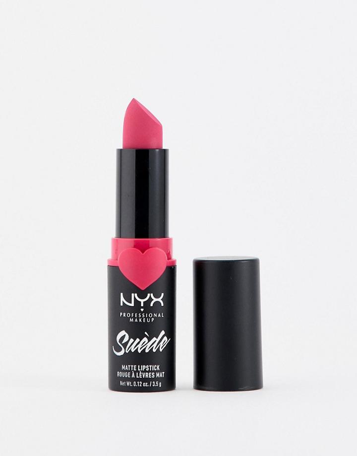 Nyx Professional Makeup Suede Matte Lipsticks - Clinger - Pink