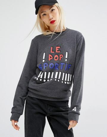 Le Coq Sportif Pop Sportif Sweatshirt - White