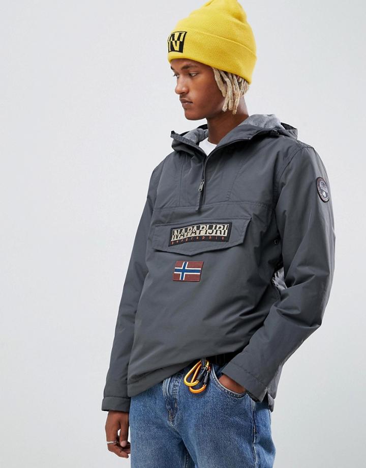 Napapijri Rainforest Winter 1 Jacket In Dark Gray - Gray