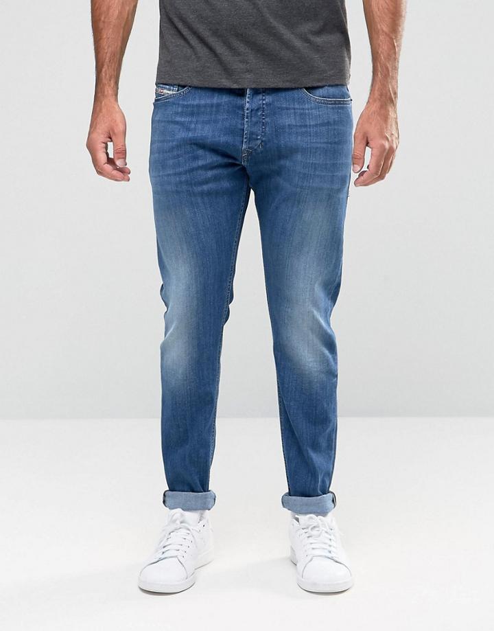 Diesel Tepphar Skinny Jeans 857p Mid Wash - Blue