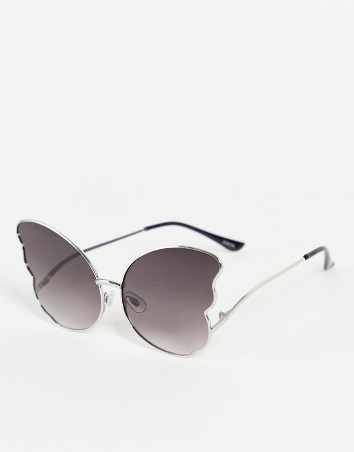 Madein. Butterfly Frame Sunglasses-black