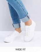 New Look Wide Fit Chunky Flatform Sneaker - White