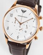 Emporio Armani Black Strap Watch