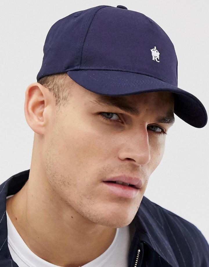 French Connection Crown Baseball Cap-blue