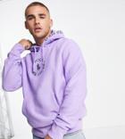 Polo Ralph Lauren X Asos Exclusive Collab Hoodie With Chest Circle Logo And Hood Logo Taping In Purple