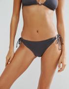 Dorina Loop Side Bikini Bottom - Gray