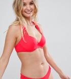 Freya Macrame Rio Bikini Bottom In Tropical Punch - Red
