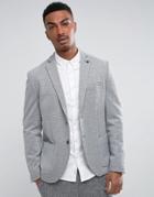 Selected Homme Slim Blazer In Texture - Gray