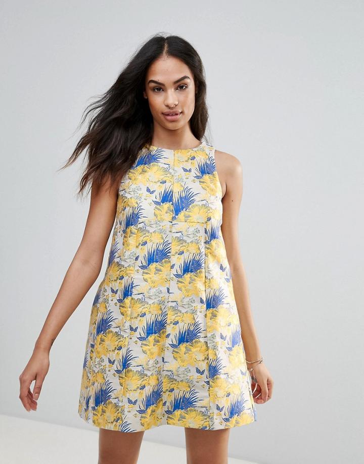 Frnch Printed Dress - Blue