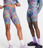 Collusion Unisex Legging Shorts In All Over Print - Part Of A Set-multi