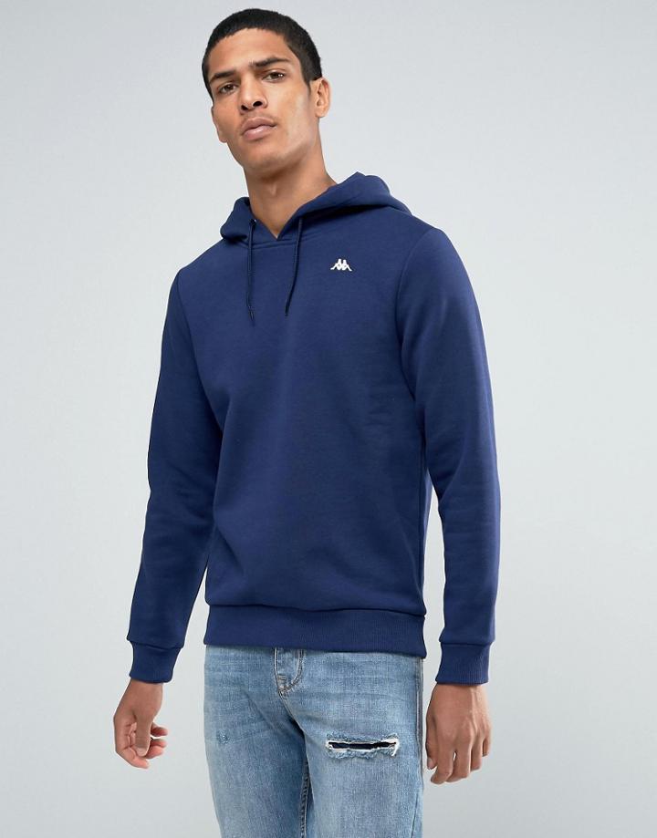 Kappa Hoodie With Small Logo - Blue