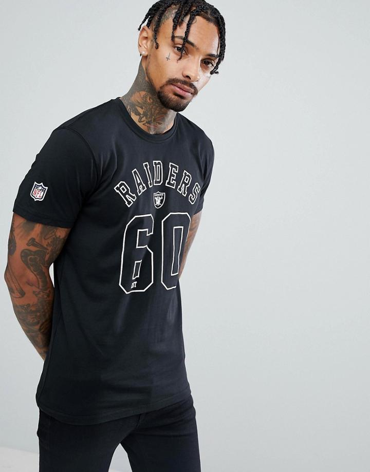 New Era Nfl Raiders Arch Logo T-shirt - Black