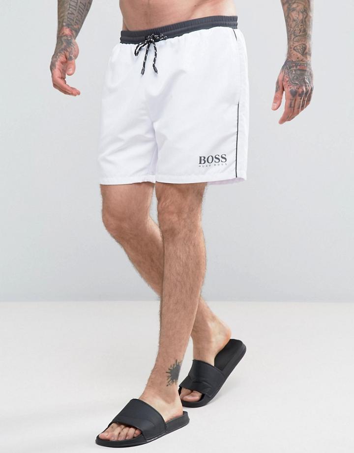 Boss By Hugo Boss Star Fish Swim Shorts - White