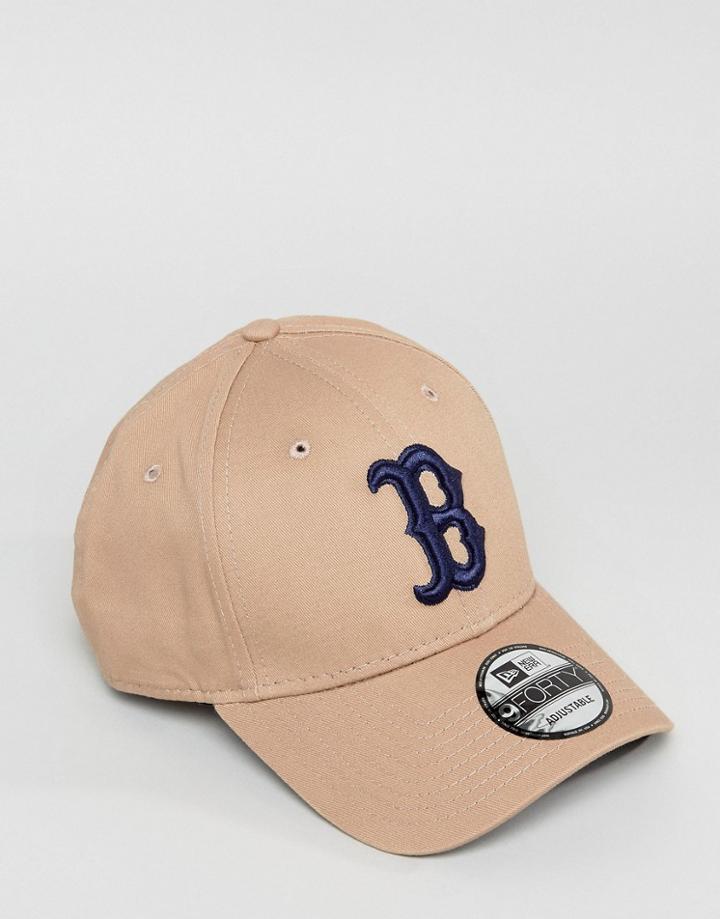 New Era 9forty Adjustable Cap Boston Red Sox - Beige