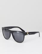 Versace 0ve4346 Round Sunglasses In Black 57mm - Black