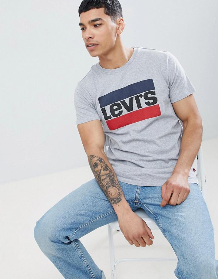 Levi's Sportswear Logo T-shirt In Gray Marl