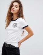 Lee Logo Ringer T-shirt - White