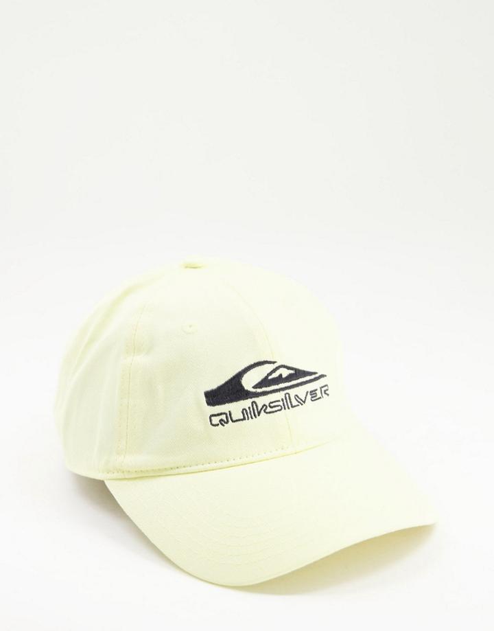 Quiksilver Baseball Cap In Pastel Yellow