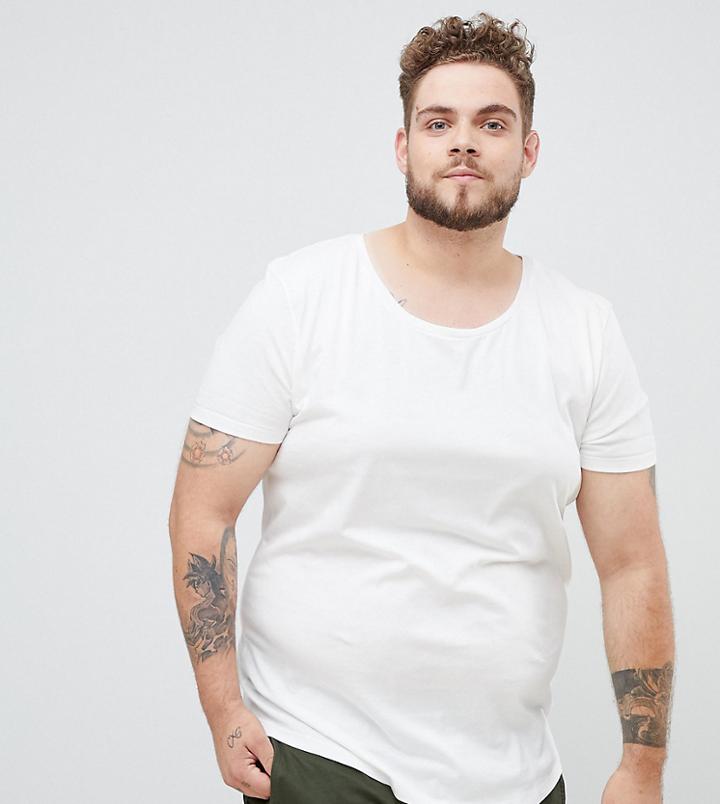 Lee Plus Shaped T-shirt In White - White