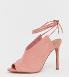 Asos Design Wide Fit Wireless High Heels - Pink
