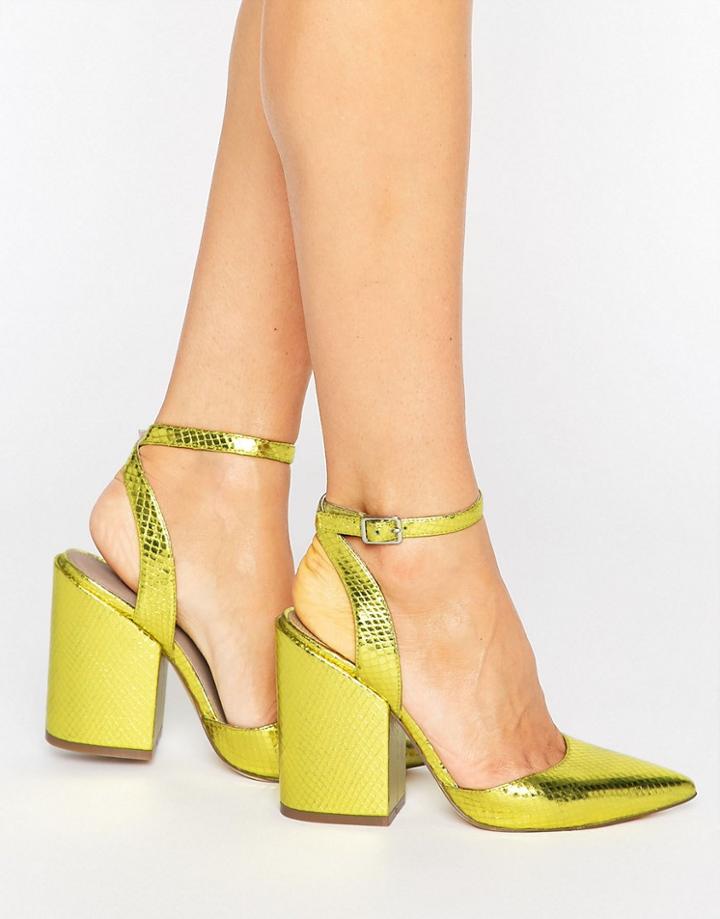 Asos Pick N Mix Pointed Heels - Yellow