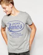 Jack & Jones T-shirt With Jack & Jones Originals Print - Gray