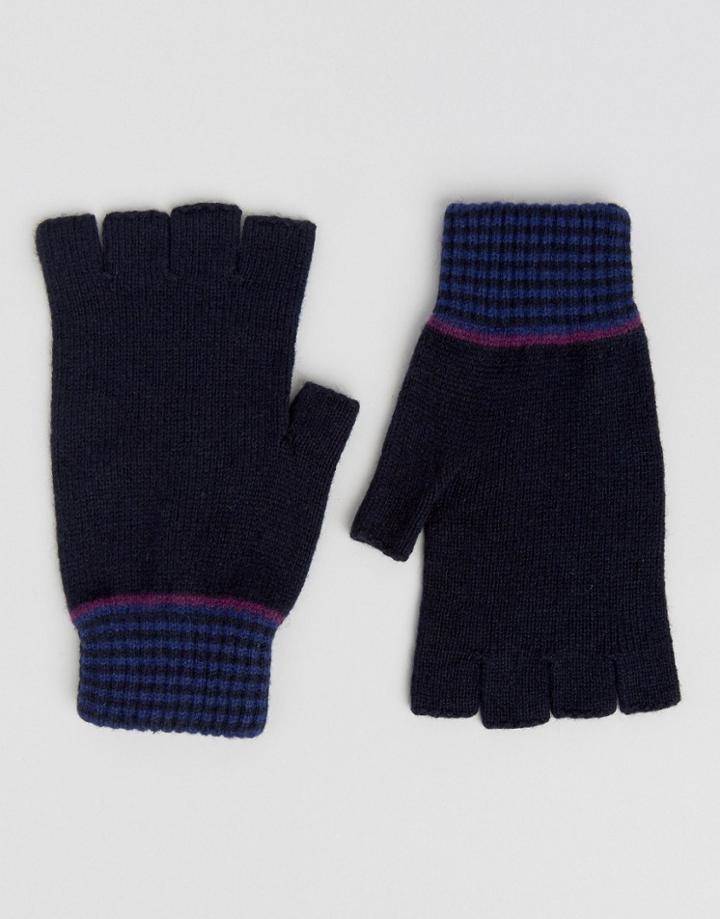 Ted Baker Fingerless Gloves - Blue