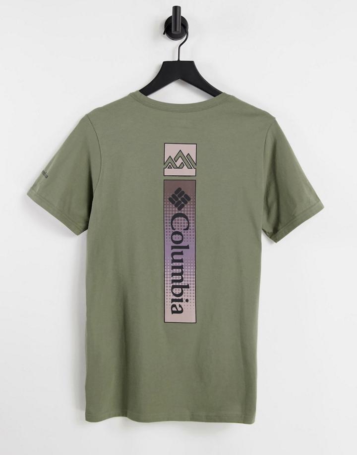 Columbia Rapid Ridge Back Print T-shirt In Green
