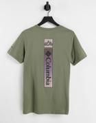 Columbia Rapid Ridge Back Print T-shirt In Green