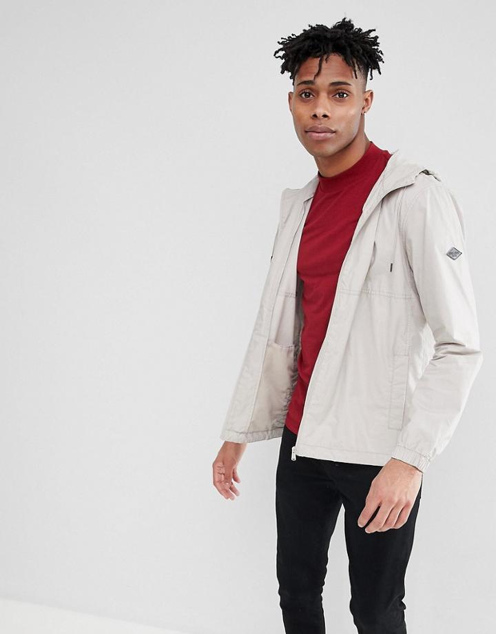 Only & Sons Zip Through Windbreaker - Cream