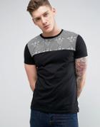 Brave Soul Snake Print T-shirt - Black
