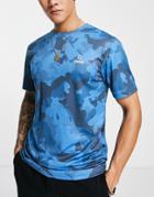 Gym 365 Performance Camo T-shirt In Blue-blues