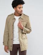 Mango Man Military Jacket In Tan - Tan