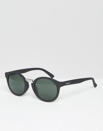 Mr. Boho Sunglasses Fitzroy With Classical Lenses Made In Italy - Black