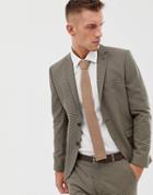 Selected Homme Slim Fit Dog Tooth Suit Jacket-beige