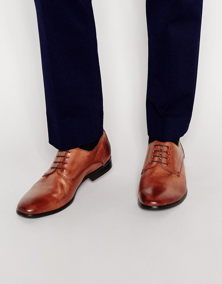 Standard Fortyfive Leather Derby Shoes - Tan