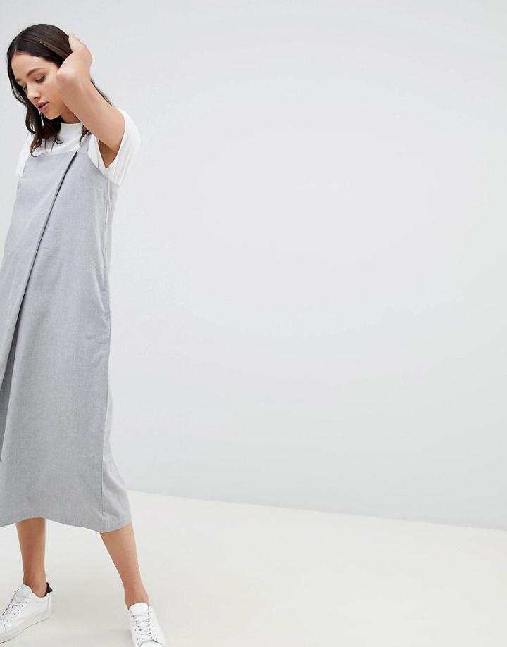 Kowtow Shadow Midi Dress - Gray