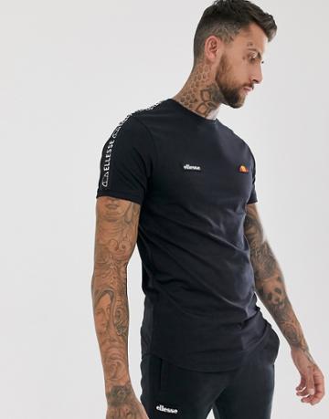 Ellesse Fede T-shirt With Taping In Black - Black